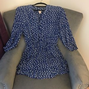 Cute cinch waist blouse!